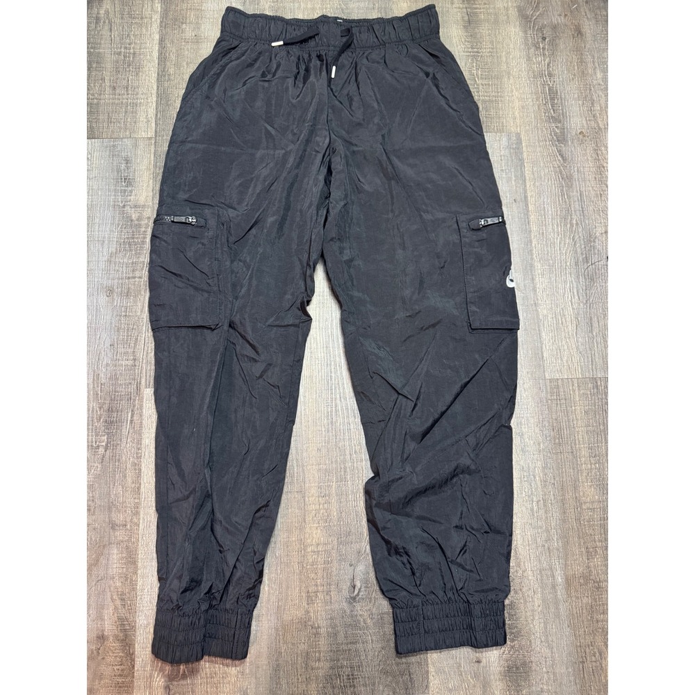 Nike Sportswear Essentials Woven Cargo Pants Black DD6285-010 Womens Large